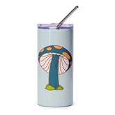 Mushroom Tumbler, Funky Fungi Cup, Aesthetic Tumbler, Quirky Mushroom Design, Cute Coffee Tumbler, Unique Gift, Novelty Drinkware - Tawshia